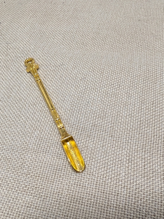 Other - Gold Tone Shovel Necklace Pendant